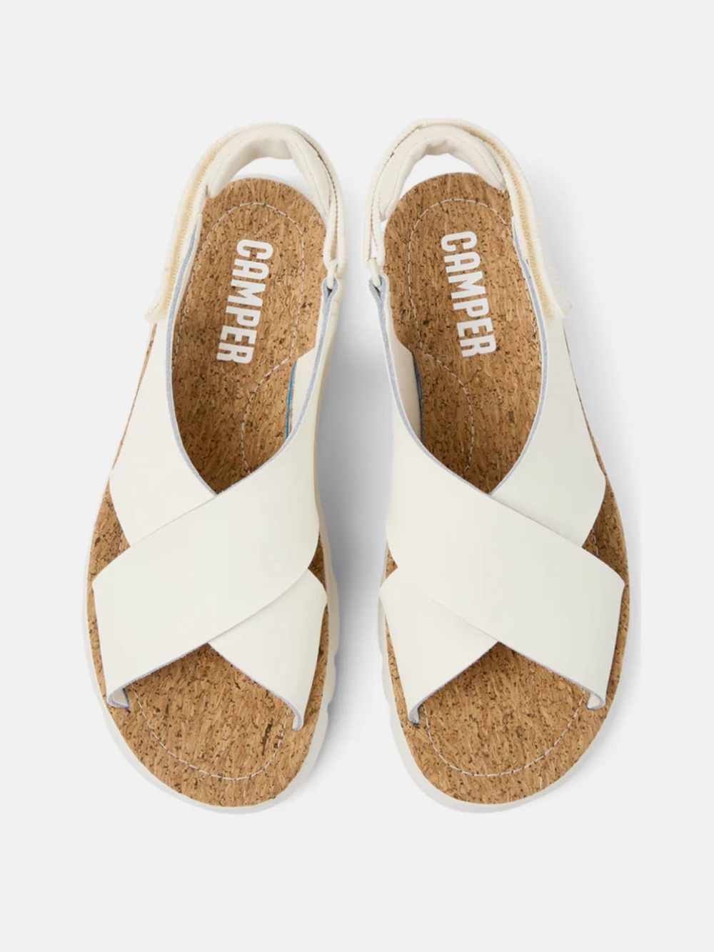 Camper Women’s White Oruga Slingback Sandals 38